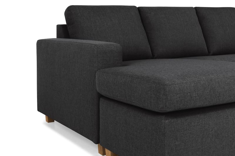 Crazy 5-personers Højrevendt U-formet X-Large Sofa med Chaiselong i Stof - Antracit - Møbler - Sofaer - U Sofa