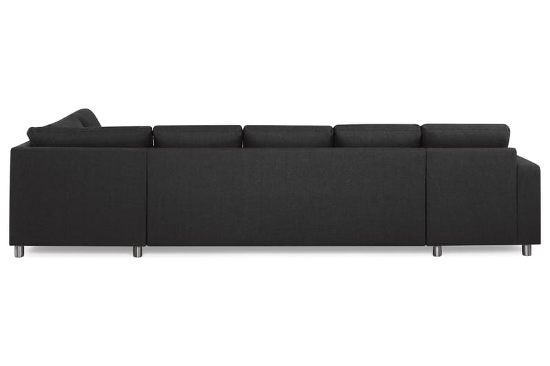 Crazy 5-personers Højrevendt U-formet X-Large Sofa med Chaiselong i Stof - Antracit - Møbler - Sofaer - U Sofa