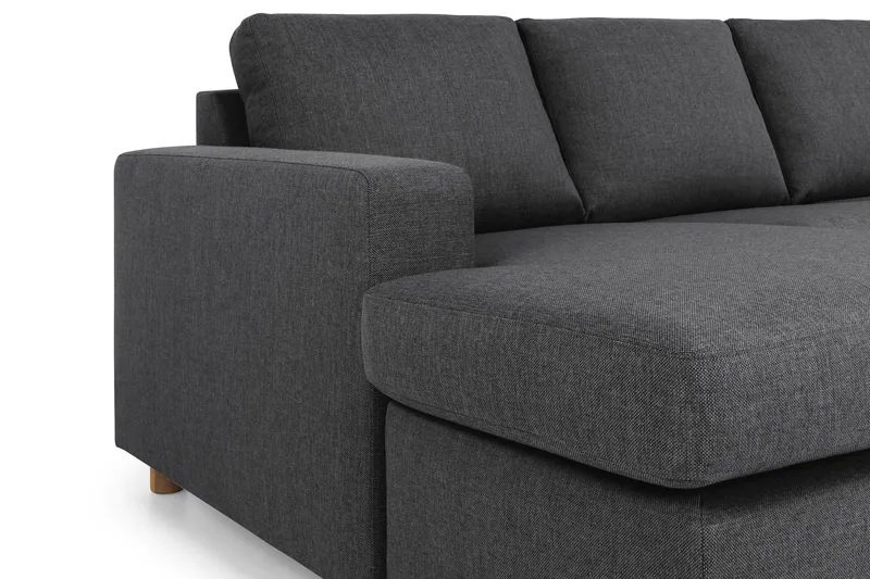 Crazy 5-personers Højrevendt U-formet X-Large Sofa med Chaiselong i Stof - Mørkegrå - Møbler - Sofaer - U Sofa