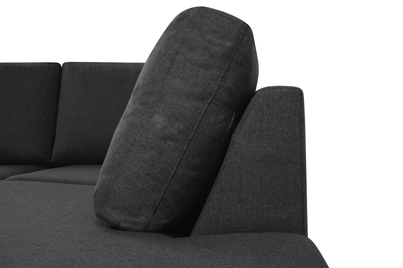 Crazy 5-personers Højrevendt U-formet X-Large Sofa med Chaiselong i Stof - Antracit - Møbler - Sofaer - U Sofa