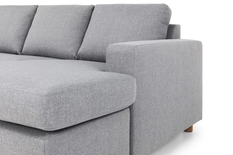 Crazy 5-personers Venstrevendt U-formet X-Large Sofa med Chaiselong i Stof - Grå - Møbler - Sofaer - U Sofa
