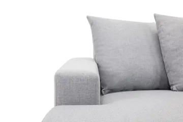 Crazy 5-personers Højrevendt U-formet X-Large Sofa med Divan og Chaiselong i Stof inkl. Kuvertpuder - Grå - Møbler - Sofaer - U Sofa