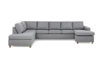 Crazy 5-personers Venstrevendt U-formet X-Large Sofa med Chaiselong i Stof