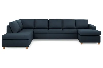 Crazy 5-personers Venstrevendt U-formet X-Large Sofa med Chaiselong i Stof