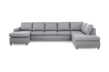 Crazy 5-personers Højrevendt U-formet X-Large Sofa med Chaiselong i Stof