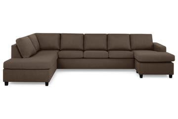 Crazy 5-personers Venstrevendt U-formet X-Large Sofa med Chaiselong i Stof