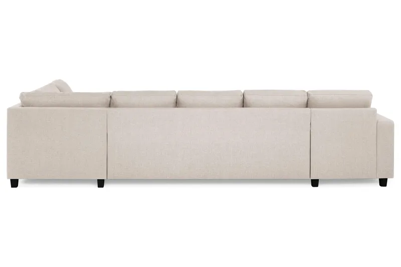 Crazy 5-personers Højrevendt U-formet X-Large Sofa med Chaiselong i Stof - Beige - Møbler - Sofaer - U Sofa
