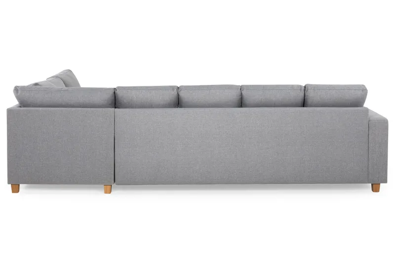 Crazy 5-personers Højrevendt U-formet X-Large Sofa med Chaiselong i Stof - Grå - Møbler - Sofaer - U Sofa