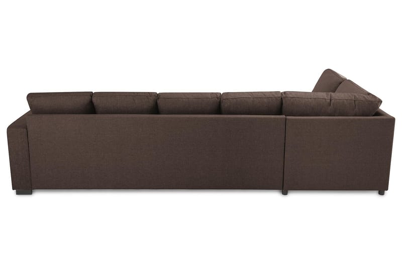 Crazy 5-personers Venstrevendt U-formet Sofa med Chaiselong i Stof - Brun - Møbler - Sofaer - U Sofa