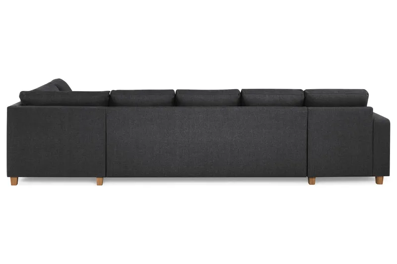 Crazy 5-personers Højrevendt U-formet X-Large Sofa med Chaiselong i Stof - Mørkegrå - Møbler - Sofaer - U Sofa