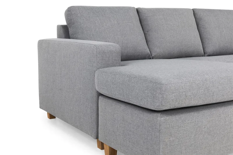 Crazy 5-personers Højrevendt U-formet X-Large Sofa med Chaiselong i Stof - Grå - Møbler - Sofaer - U Sofa