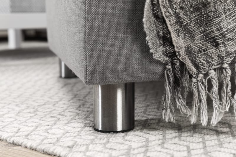 Crazy 5-personers Venstrevendt U-formet Sofa med Chaiselong i Stof - Grå - Møbler - Sofaer - U Sofa