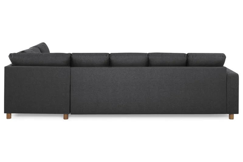 Crazy 5-personers Højrevendt U-formet X-Large Sofa med Chaiselong i Stof - Mørkegrå - Møbler - Sofaer - U Sofa