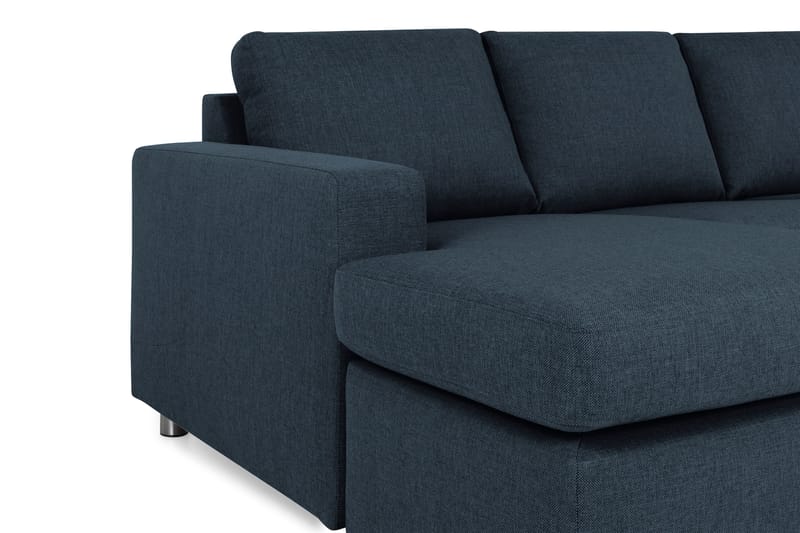 Crazy 5-personers Højrevendt U-formet X-Large Sofa med Chaiselong i Stof - Blå - Møbler - Sofaer - U Sofa