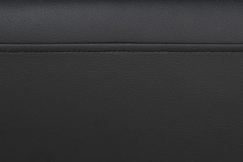 Crazy 5-personers U-formet Sofa med dobbeltchaiselong i Kunstlæder - Sort - Møbler - Sofaer - U Sofa