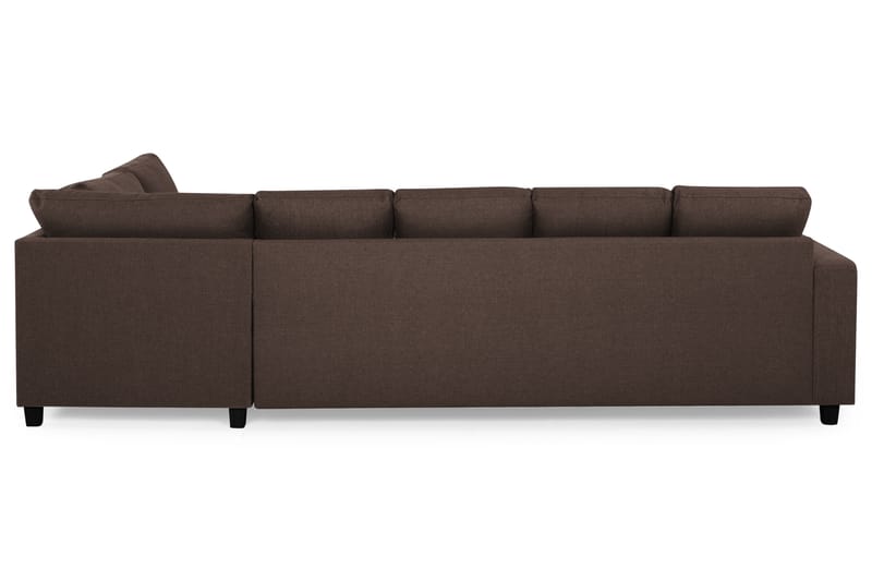 Crazy 5-personers Højrevendt U-formet X-Large Sofa med Chaiselong i Stof - Brun - Møbler - Sofaer - U Sofa