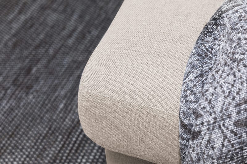 Crazy 6-personers Højrevendt U-formet XX-Large Sofa med Chaiselong i Stof - Beige - M øbler - Sofaer - U Sofa