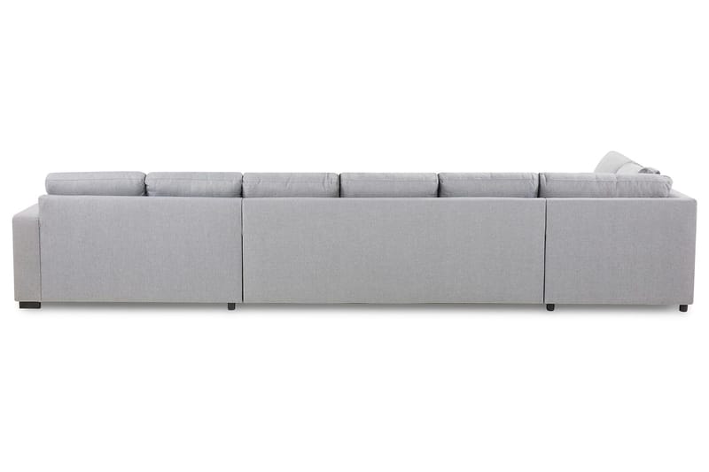 Crazy 6-personers Venstrevendt U-formet XX-Large Sofa med Divan og Chaiselong i Stof - Grå - Møbler - Sofaer - U Sofa