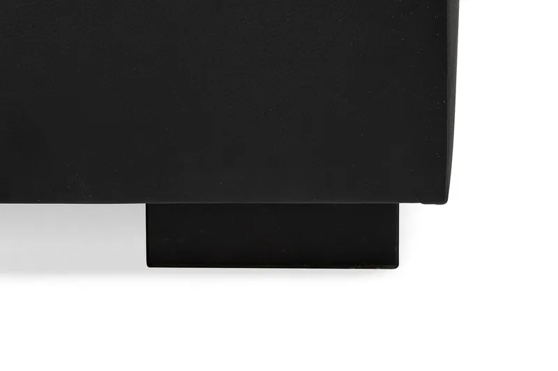 Crazy 6-personers Venstrevendt U-formet XX-Large Sofa med Divan og Chaiselong i Kunstlæder - Sort - Møbler - Sofaer - U Sofa