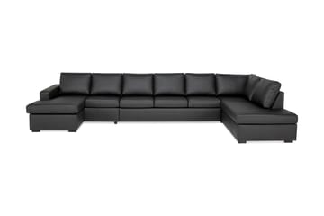 Crazy 6-personers Højrevendt U-formet XX-Large Sofa med Chaiselong i Kunstlæder
