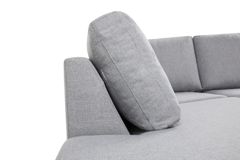 Crazy 6-personers Venstrevendt U-formet XX-Large Sofa med Divan og Chaiselong i Stof - Grå - Møbler - Sofaer - U Sofa