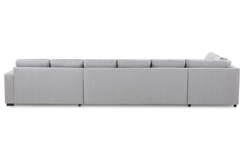 Crazy 6-personers Venstrevendt U-formet XX-Large Sofa med Divan og Chaiselong i Stof - Grå - Møbler - Sofaer - U Sofa