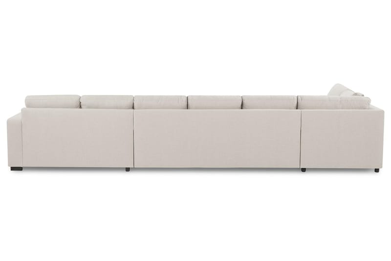 Crazy 6-personers Venstrevendt U-formet XX-Large Sofa med Divan og Chaiselong i Stof - Beige - Møbler - Sofaer - U Sofa