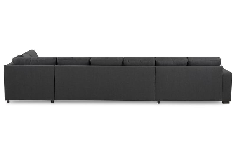 Crazy 6-personers Højrevendt U-formet XX-Large Sofa med Chaiselong i Stof - Mørkegrå - Møbler - Sofaer - U Sofa