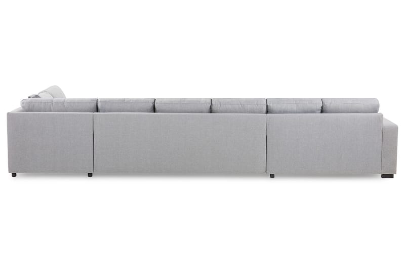 Crazy 6-personers Højrevendt U-formet XX-Large Sofa med Chaiselong i Stof - Grå - Møbler - Sofaer - U Sofa