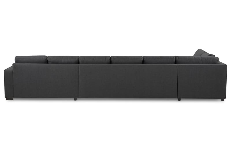 Crazy 6-personers Venstrevendt U-formet XX-Large Sofa med Divan og Chaiselong i Stof - Mørkegrå - Møbler - Sofaer - U Sofa