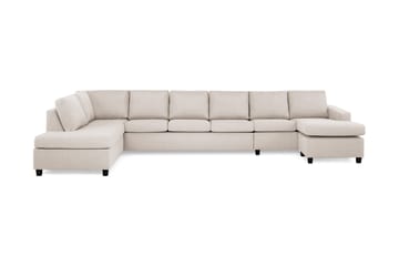 Crazy 6-personers Venstrevendt U-formet XX-Large Sofa med Divan og Chaiselong i Stof