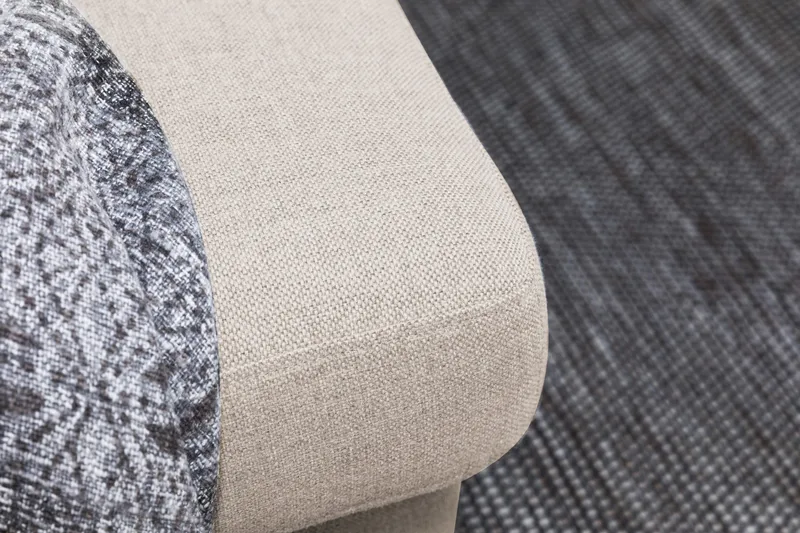 Crazy 6-personers Venstrevendt U-formet XX-Large Sofa med Divan og Chaiselong i Stof - Beige - Møbler - Sofaer - U Sofa