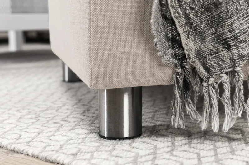 Crazy 6-personers Venstrevendt U-formet XX-Large Sofa med Divan og Chaiselong i Stof - Beige - Møbler - Sofaer - U Sofa