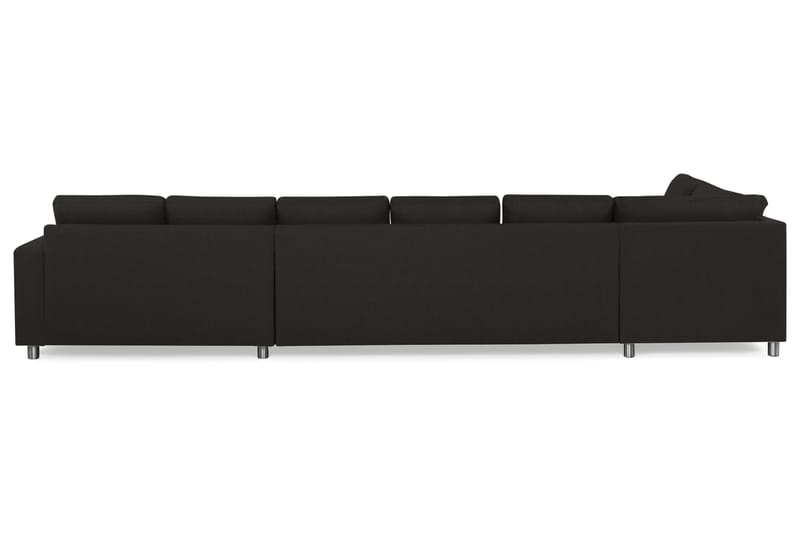 Crazy 6-personers Venstrevendt U-formet XX-Large Sofa med Divan og Chaiselong i Stof - Antracit - Møbler - Sofaer - U Sofa