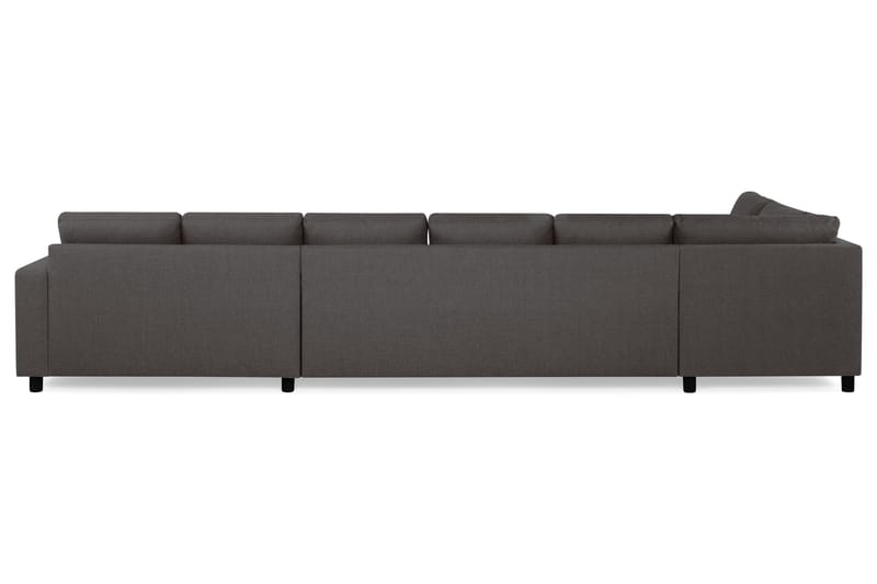 Crazy 6-personers Venstrevendt U-formet XX-Large Sofa med Divan og Chaiselong i Stof - Mørkegrå - Møbler - Sofaer - U Sofa
