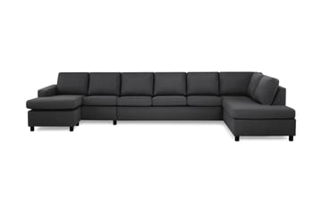 Crazy 6-personers Højrevendt U-formet XX-Large Sofa med Chaiselong i Stof