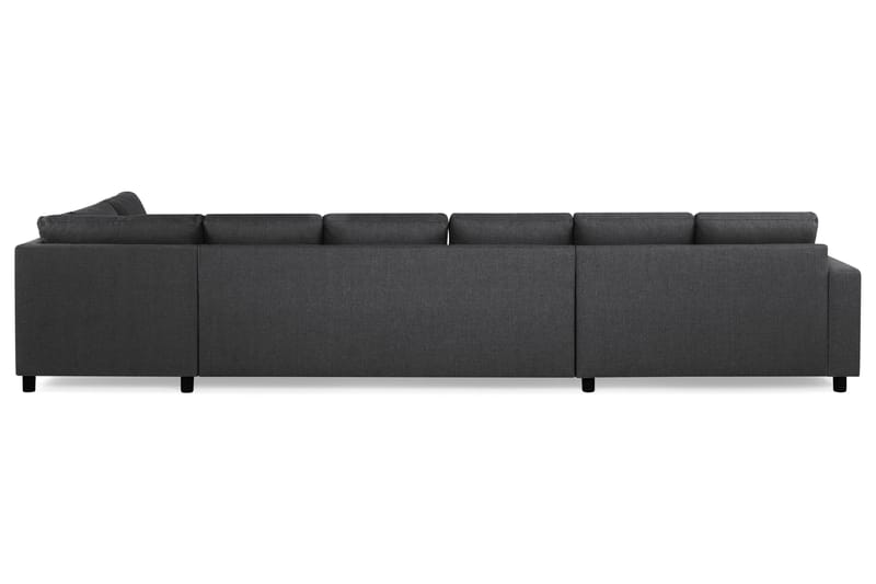 Crazy 6-personers Højrevendt U-formet XX-Large Sofa med Chaiselong i Stof - Mørkegrå - Møbler - Sofaer - U Sofa