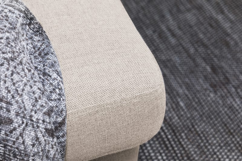 Crazy 6-personers Venstrevendt U-formet XX-Large Sofa med Divan og Chaiselong i Stof - Beige - Møbler - Sofaer - U Sofa