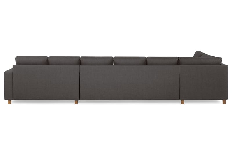 Crazy 6-personers Venstrevendt U-formet XX-Large Sofa med Divan og Chaiselong i Stof - Mørkegrå - Møbler - Sofaer - U Sofa