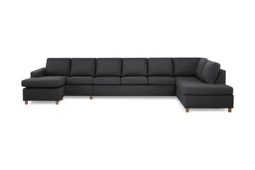 Crazy 6-personers Højrevendt U-formet XX-Large Sofa med Chaiselong i Stof
