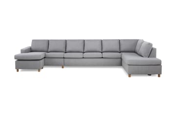 Crazy 6-personers Højrevendt U-formet XX-Large Sofa med Chaiselong i Stof