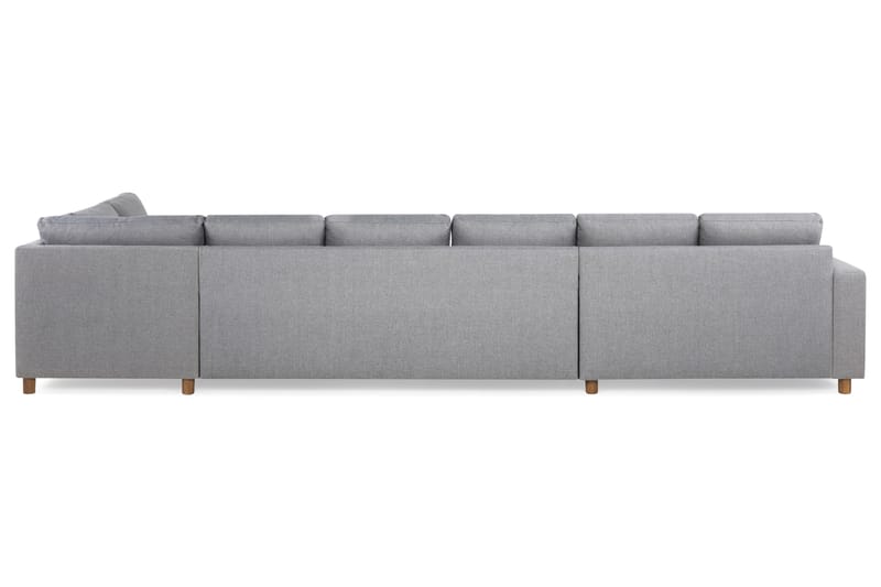 Crazy 6-personers Højrevendt U-formet XX-Large Sofa med Chaiselong i Stof - Grå - Møbler - Sofaer - U Sofa