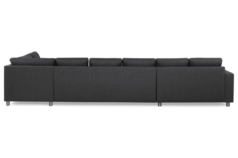 Crazy 6-personers Højrevendt U-formet XX-Large Sofa med Chaiselong i Stof - Mørkegrå - Møbler - Sofaer - U Sofa
