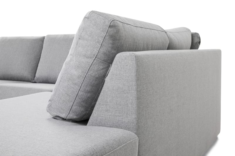 Crazy 6-personers Højrevendt U-formet XX-Large Sofa med Chaiselong i Stof - Grå - Møbler - Sofaer - U Sofa