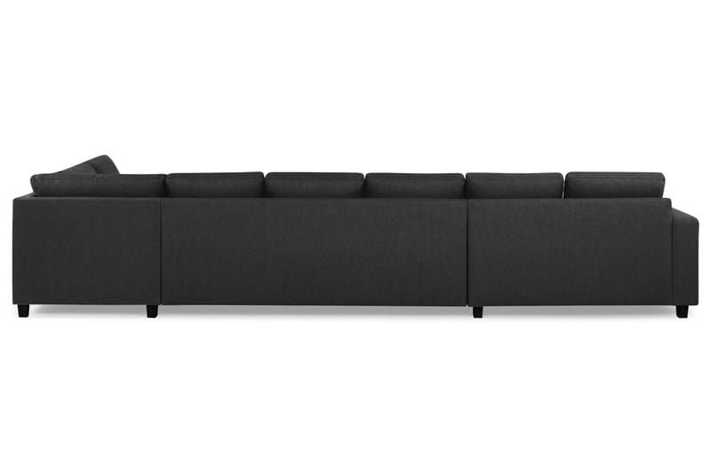 Crazy 6-personers Højrevendt U-formet XX-Large Sofa med Chaiselong i Stof - Antracit - Møbler - Sofaer - U Sofa