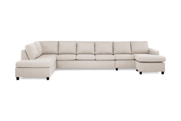 Crazy 6-personers Venstrevendt U-formet XX-Large Sofa med Divan og Chaiselong i Stof