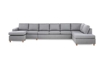 Crazy 6-personers Højrevendt U-formet XX-Large Sofa med Chaiselong i Stof