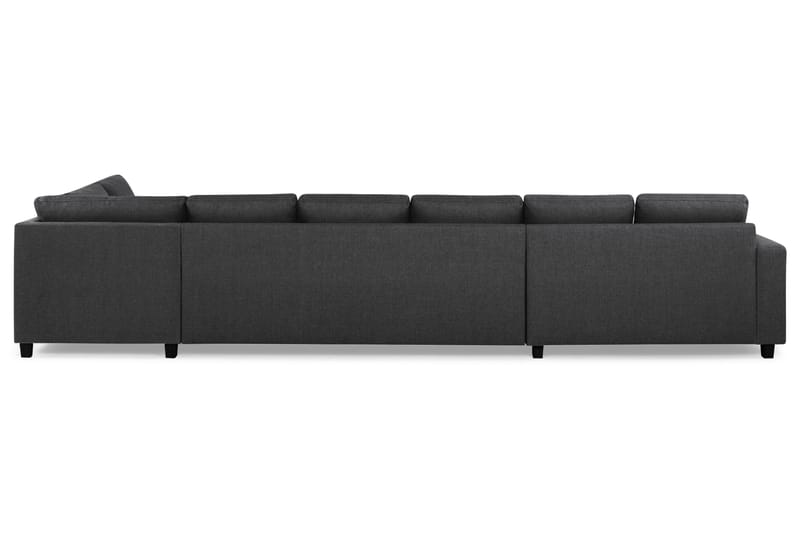 Crazy 6-personers Højrevendt U-formet XX-Large Sofa med Chaiselong i Stof - Mørkegrå - Møbler - Sofaer - U Sofa