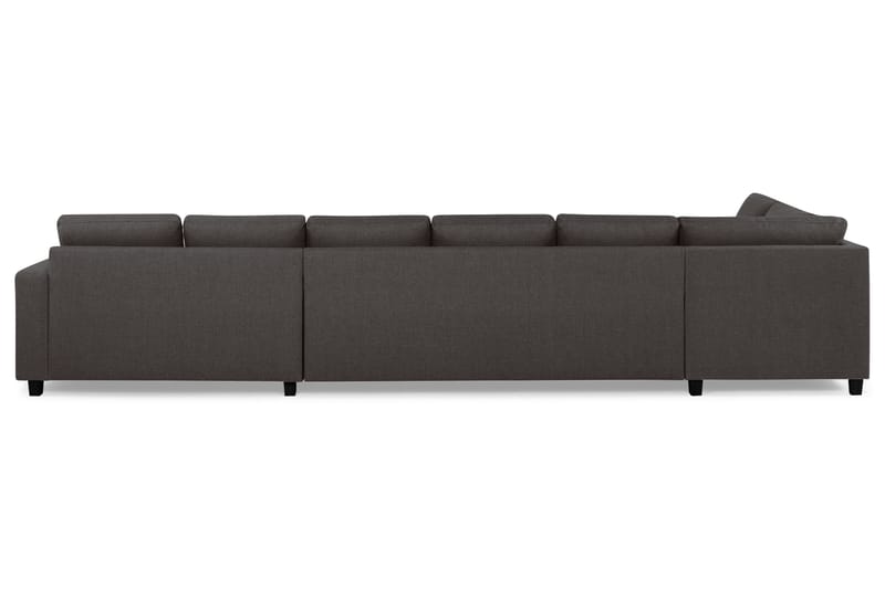Crazy 6-personers Venstrevendt U-formet XX-Large Sofa med Divan og Chaiselong i Stof - Mørkegrå - Møbler - Sofaer - U Sofa