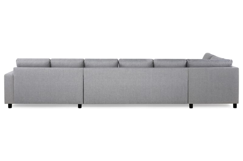Crazy 6-personers Venstrevendt U-formet XX-Large Sofa med Divan og Chaiselong i Stof - Grå - Møbler - Sofaer - U Sofa